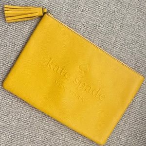 Kate Spade Signature Logo Daffodil Clutch